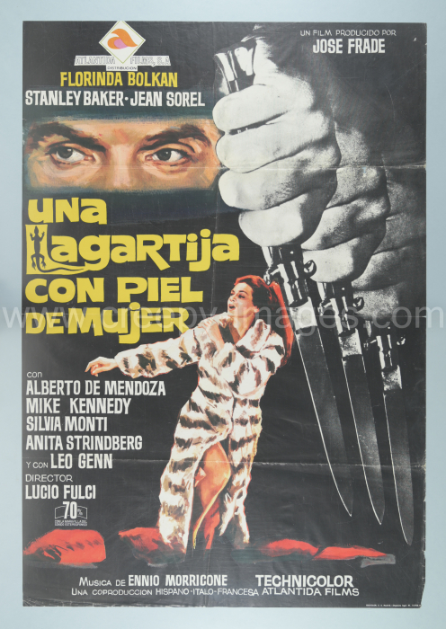 A Lizard in a Woman‘s Skin / Una lucertola con la pelle di donna - Spanisches Plakat